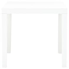 Vidaxl Zahradní stůl bílý 78 x 78 x 72 cm plast