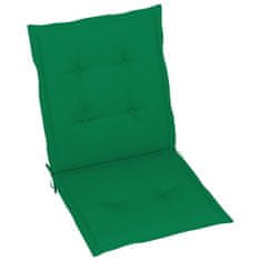 Vidaxl Podušky na zahradní židle 6 ks zelené 100 x 50 x 4 cm