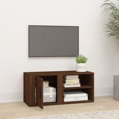 Greatstore TV skříňka hnědý dub 80 x 31,5 x 36 cm kompozitní dřevo