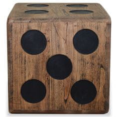 Petromila Úložný box mindi dřevo 40 x 40 x 40 cm design hrací kostky