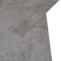 Vidaxl Podlahová krytina PVC 5,02 m2 2 mm samolepicí betonová šedá