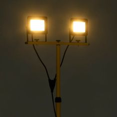 Greatstore LED reflektor se stojanem 2 x 30 W teplé bílé světlo