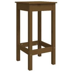 shumee Barové židle 2 ks medově hnědé 40x40x78 cm masivní borové dřevo