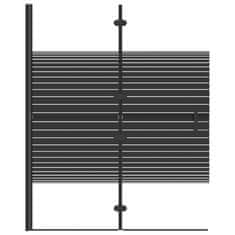 Vidaxl Skládací sprchový kout ESG 100 x 140 cm černý