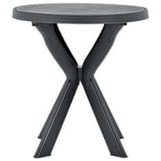Petromila Bistro stolek antracitový Ø 70 cm plast