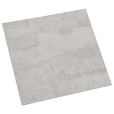 Vidaxl Samolepicí podlahové desky 55 ks PVC 5,11 m2 světle šedé