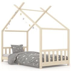 Vidaxl Rám dětské postele masivní borové dřevo 90 x 200 cm