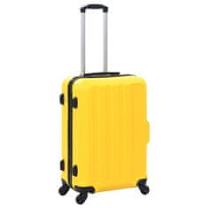 Greatstore Sada skořepinových kufrů na kolečkách 3 ks žlutá ABS