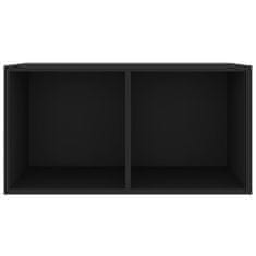 Greatstore Úložný box na LP desky černý 71 x 34 x 36 cm dřevotříska