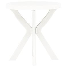 Petromila Bistro stolek bílý Ø 70 cm plast