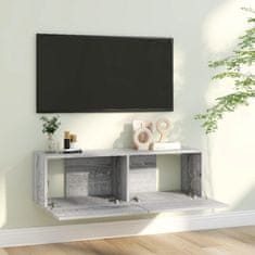 Greatstore TV skříňka šedá sonoma 100 x 30 x 30 cm kompozitní dřevo