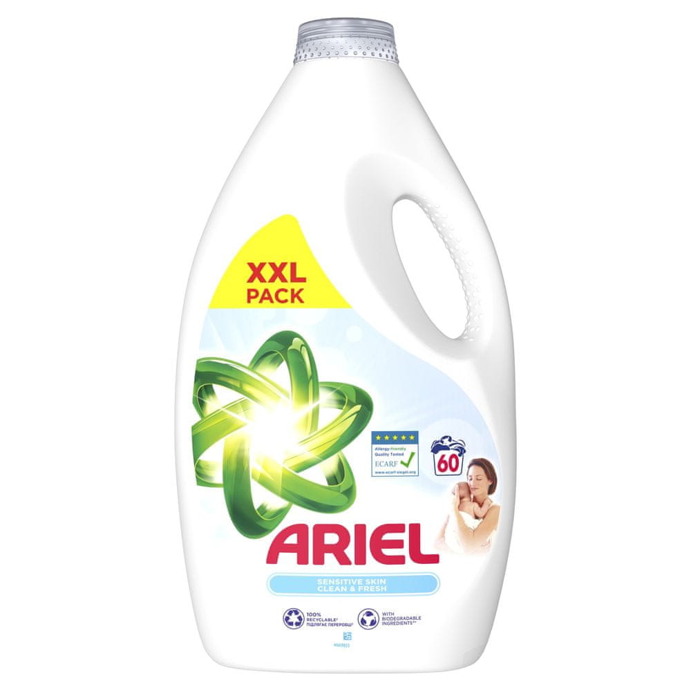 Levně Ariel prací gel Sensitive 60 praní