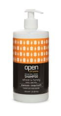 OPEN cosmetics Šampón pro všechny typy vlasů pšenice & med 750 ml