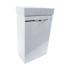 BPS-koupelny Koupelnová skříňka s keramickým umyvadlem Simonetta 40 P/L