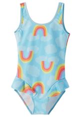 Reima dívčí jednodílné plavky s UV filtrem 50+ Korfu - Light turquoise 5200132A-7094 modrá 74