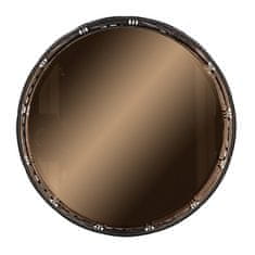 Homla ART DECO podnos se zrcadlem černý 20x5 cm