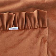 Homla Povlak na polštář EFFY s volánem karamelový 40x40 cm