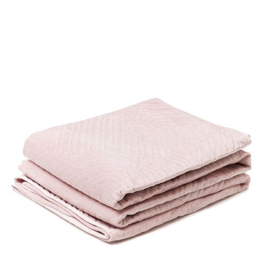 Přehoz na postel AURUM růžový 200x220 cm