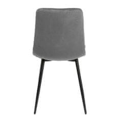 Homla Židle WITUS v šedé látce 44x57x88 cm