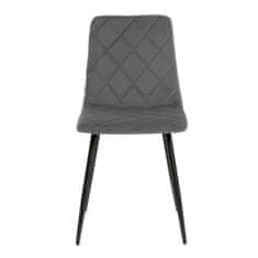 Homla Židle WITUS v šedé látce 44x57x88 cm
