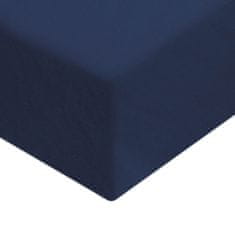 Homla Prostěradlo CLAIRE jersey navy blue 140x200 cm