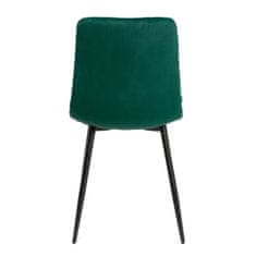 Homla Židle WITUS v zelené látce 44x57x88 cm