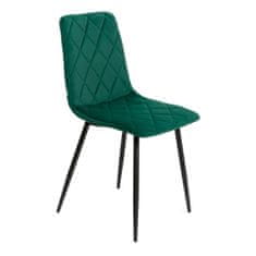 Homla Židle WITUS v zelené látce 44x57x88 cm