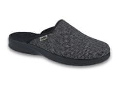 Befado pánské pantofle LEON šedo-černé 548M024 velikost 43