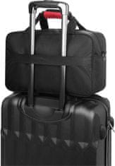 ZAGATTO Cestovní/víkendová taška do letadla, dámská unisex pánská, 40x20x25 cm, 20L, ryanair, wizzair, elegantní taška, s nastavitelným ramenním popruhem, černá, ZG762