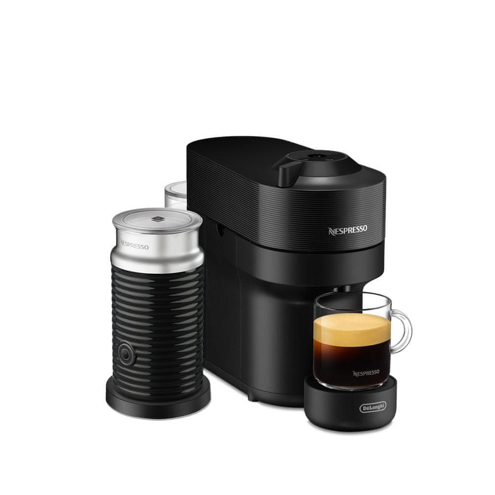 Levně Nespresso kávovar na kapsle De'longhi Vertuo Pop černé EVN90.BAE + Aeroccino