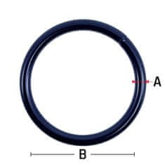Kroužek svařovaný černý 4x30mm 10 ks