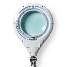 Nedis MAGL3WT pracovní lampa LED s lupou 3 dioptrie, 6500K, 10 W, 660 lm, ovládání intenzity světla