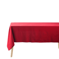 Douceur D'Interieur Bavlněný ubrus MISTRALINE, obdélníkový, červený, 140 x 240 cm
