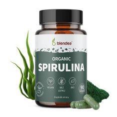 Blendea Spirulina BIO Organic, 100% rostlinné, 90 kapslí