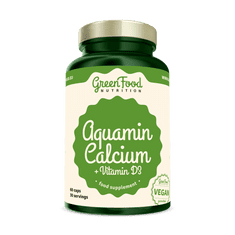 GreenFood Nutrition Aquamin Calcium + vitamin D3 60 kapslí