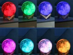 Alum online Lampička barevný Měsíc 15cm, 16 barev