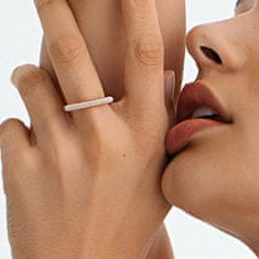 Rosato Stylový stříbrný prsten se zirkony Bianca RZBI31 (Obvod 52 mm)