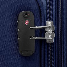 AVANCEA® Cestovní kufr GP8170 2W modrý M 66x44x28 cm
