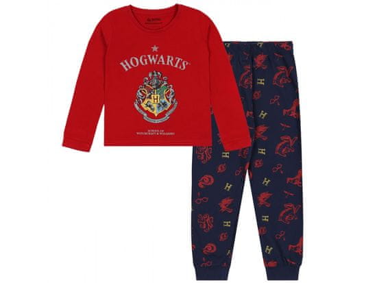 sarcia.eu Harry Potter Boys pyžamo s dlouhými nohavicemi, dlouhým rukávem, bavlna OEKO-TEX