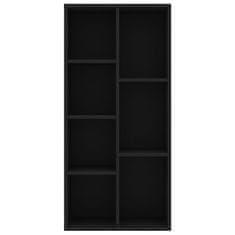 shumee Knihovna černá 50 x 25 x 106 cm dřevotříska