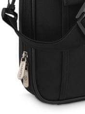 ZAGATTO Pánská brašna na 15,6" notebook, taška přes rameno černá, business taška, aktovka s popruhem přes rameno, prostorná, přihrádka na notebook 30x40x6, polstrovaná, připevnitelná k cestovnímu kufru ZG639