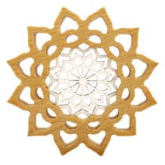 AMADEA Mandala s vkladem na zavěšení, masivní dřevo, průměr 10 cm