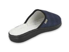 Befado pánské pantofle Dr.ORTO modré káro 132M015 velikost 44