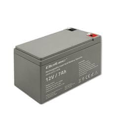 Qoltec Baterie AGM | 12V | 7Ah | max. 105A | Bezpečnost
