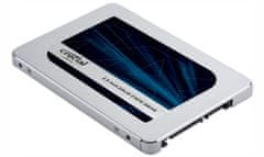 SSD 1TB MX500 SATA III 2.5" 3D TLC 7mm (čtení/zápis: 560/510MB/s; 95/90K IOPS) + 9.5mm adaptér bulk