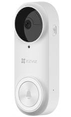 EZVIZ chytrá sada DB2 2K (3MP)/ Wi-Fi/ videotelefon/ bezdrátový zvonek/ rozlišení 2000x1504/ IP65/ bílá