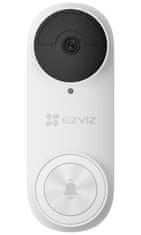 EZVIZ chytrá sada DB2 3K (5MP)/ Wi-Fi/ videotelefon/ bezdrátový zvonek/ rozlišení 2544x1888/ IP65/ bílý