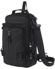 Canyon CB-1 batoh, 29 x 16 x 9cm, 3.5L, USB-A port, 3+3 kapsy, 2 interní přepážky, dešti odolný, černý