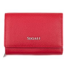 Segali Dámská peněženka kožená SEGALI 7106 B červená