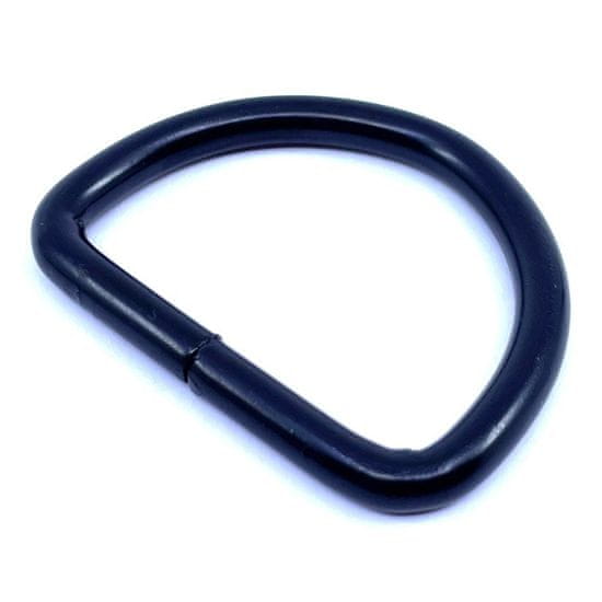 Kroužek svařovaný tvar D černý 4x26mm 10 ks
